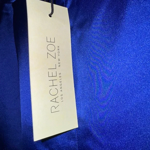 NWT - Royal Blue Satin Pants - Picture 2 of 3